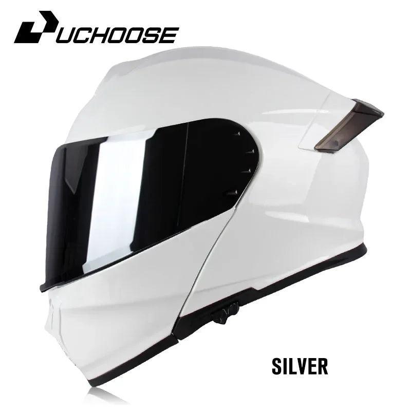 Full Face Helmets Crash Motorbike Protective Gear Men Women Flip Up Helmet Motorcycle Double Sun Visor - Franklyn & Page Emporium