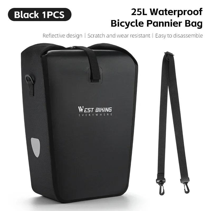 WEST BIKING Multifunctional Bicycle Pannier 17/29L Waterproof Bike Bag Double Side Luggage Rack Shoulder Bag Cycling Backpack - Franklyn & Page Emporium