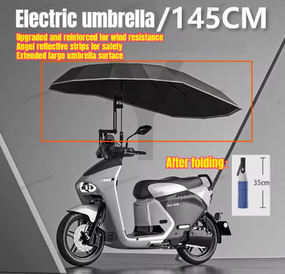 2025 New Enlarged Electric Vehicle Special Umbrella Foldable Shrinkable Reinforcement Super Wind-resistant Sunshade/Rain