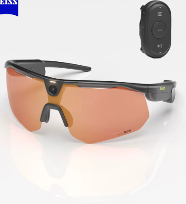 Smart AI Sports Glasses with HD Ultra-Wide Camera, Windproof Pro Goggles for Outdoor Cycling, Running & Action Sports