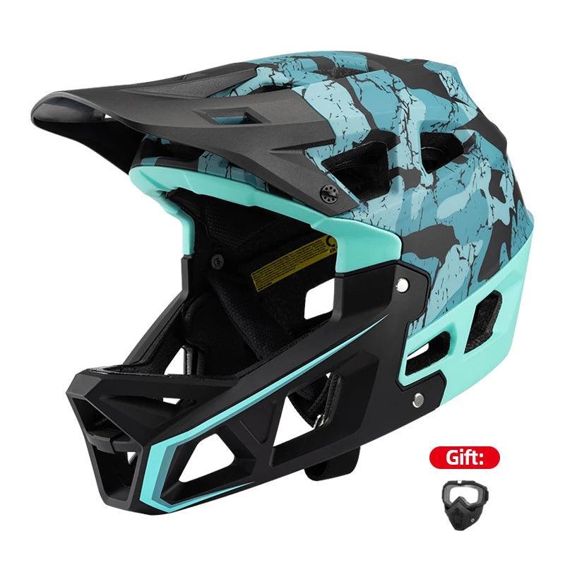 Helmets with Goggles Full Face Cycling XC / Off-road / Downhill Racing Bicycle Helmet Mtb Men's Motorcycle Sandbox Snowboarding