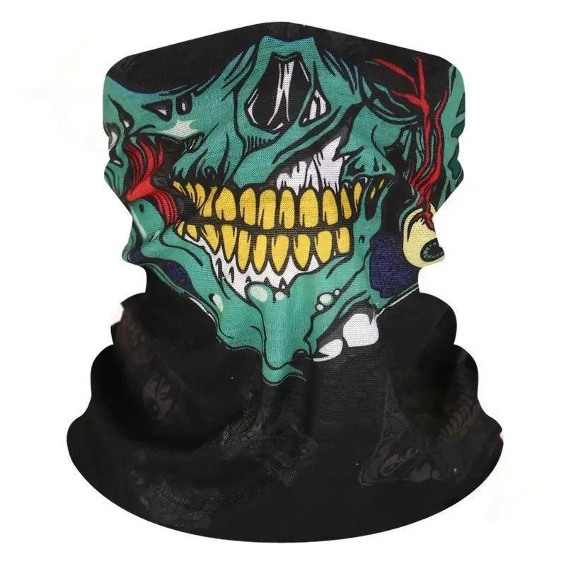 Bicycle Ski Skull Half Face Mask Ghost Scarf Multi Use Neck Warmer Cod Маска От Вируса Masque Tissu Mascara Para Rosto - Franklyn & Page E-Bike Emporium